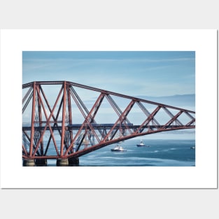 Crossing the Forth Bridge - Scotland Posters and Art